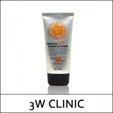 [3W Clinic] 3WClinic ⓑ Intensive UV Sunblock Cream SPF50+ PA+++ 70ml / Box 100 / 81/9102(16) / 2,300 won(16)