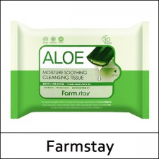 [Farmstay] Farm Stay ⓢ Aloe Moisture Soothing Cleansing Tissue (30ea)120ml / 0965(9) / sold out