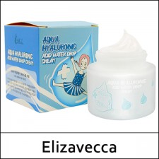[Elizavecca] ★ Sale 75% ★ ⓐ Aqua Hyaluronic Acid Water Drop Cream 50ml / Box 100 / (ho) 04 / 6499(9R) / 18,000 won(9)