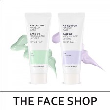 [THE FACE SHOP] (a) Air Cotton Make Up Base SPF30 PA++ 35g / # 01. Mint / Exp 2026.01 / 2299 / 1,500 won(R)