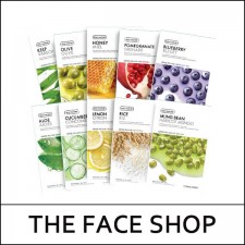 [THE FACE SHOP] ★ Sale 45% ★ (hpL) Real Nature Face Mask 20g * 3ea / # Cucumber / Exp 2024.10 / 갈아만든 마스크시트 / 1,000 won(8)