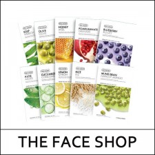 [THE FACE SHOP] ★ Big Sale 65% ★ (hp) Real Nature Face Mask 20g * 10ea / EXP 2025.03 / #Blueberry / 1,000 won(5)