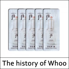 [The History Of Whoo] (sg) Gongjinhyang Seol Radiant White Essence 1ml*120ea(Total 120ml) / 설 미백 에센스 / (sgL) 671(61) / 891(81)02(7) / 23,760 won(R)