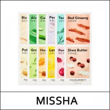 [MISSHA] ★ Big Sale 60% ★ Airy Fit Sheet Mask 19g * 4ea / # Lemon / Exp 2024.07 / 1,000 won(7)