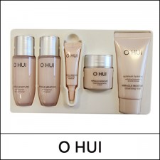 [O HUI] Ohui (a) Miracle Moisture 5pcs Gift Set / Pink Barrier / (sgL) 121(11) / 0101(7) / 12,500 won(R) / Sold Out