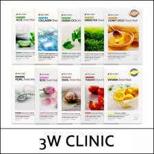 [3W Clinic] 3WClinic ⓑ Essential Up Sheet Mask (25ml * 10ea) 1 Pack / 4235(4) / 3,000 won(R) / #Tomato / Vitamin / Green tea / Honey sold out