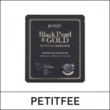 [Petitfee] ★ Sale 67% ★ (sd) Black Pearl & Gold Hydrogel Mask Pack (32g*5ea) 1 Pack / 36(06)50(6) / 20,000 won(6) 