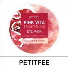 [Petitfee] ★ Big Sale 78% ★ (sd) Pink Vita Brightening Eye Mask (60ea) 70g / Exp 2024.11 / (js) 07 / ⓢ 97 / 47(7R)265 / 30,000 won(7)