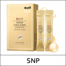 [SNP] ★ Sale 74% ★ (bo) Gold Collagen Moisture Sleeping Pack (4ml*20ea) 1 Pack / Box 30 / (j) 66(06) / 56(13R)26 / 28,000 won(13)