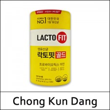 [Chong Kun Dang] (cu) Lacto-Fit ProBiotics Gold 5X Premium (50stick) 100g / Lacto Fit / 생유산균 골드 / Box 30 / (bo) / (jhL) 08 / 68(87)15(3) / 9,900 won(R) / 부피무게
